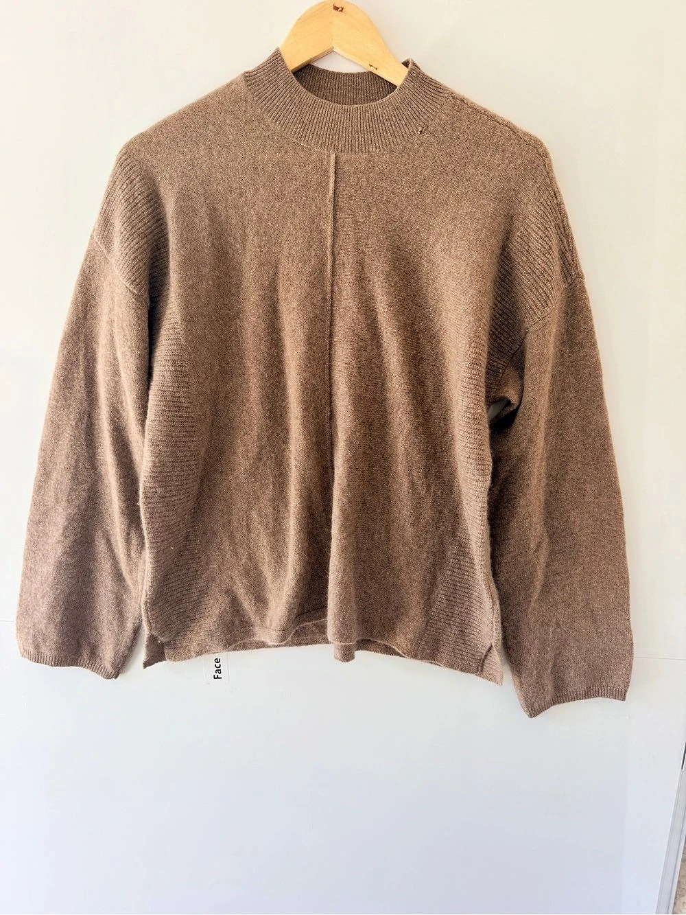 Saks Fifth Avenue Cashmere Crewneck Camel Brown Small